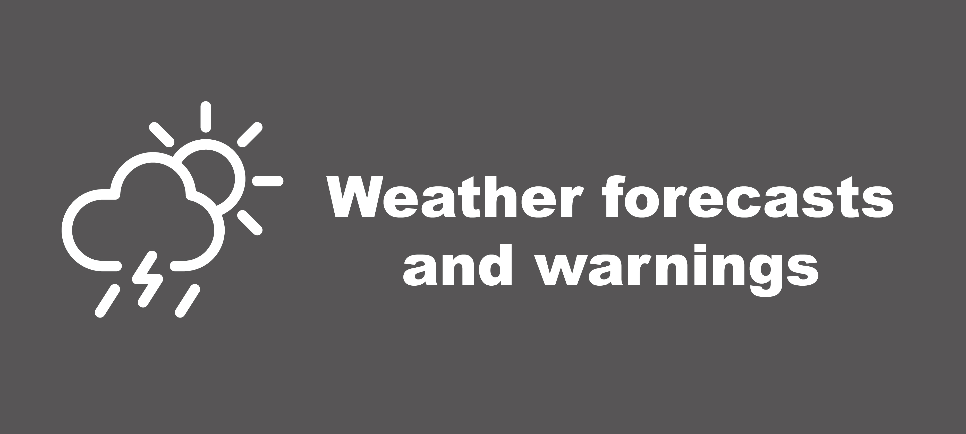 Weather alerts